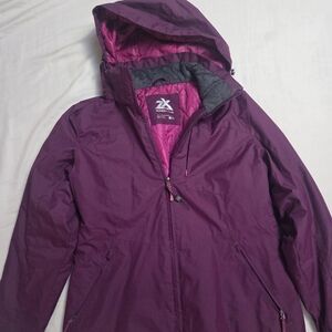 2XU Women's Plum Hooded Winter Coat